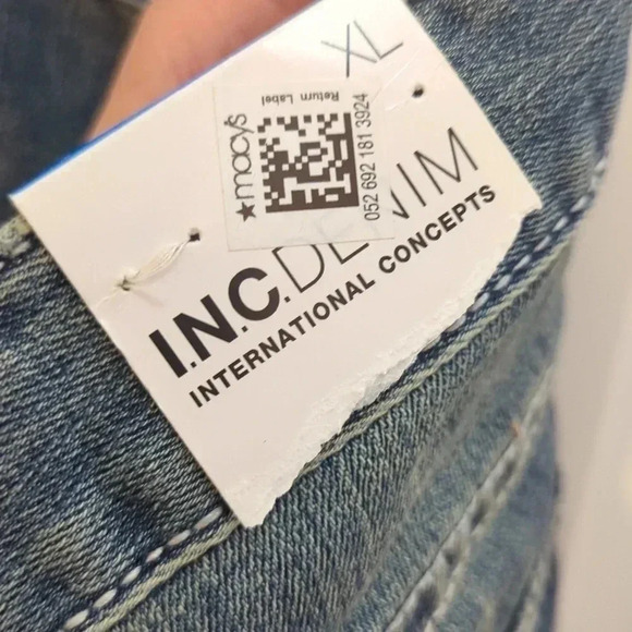 INC New Blue Denim Jean Skimmer Capri Cropped Pants - Picture 8 of 9